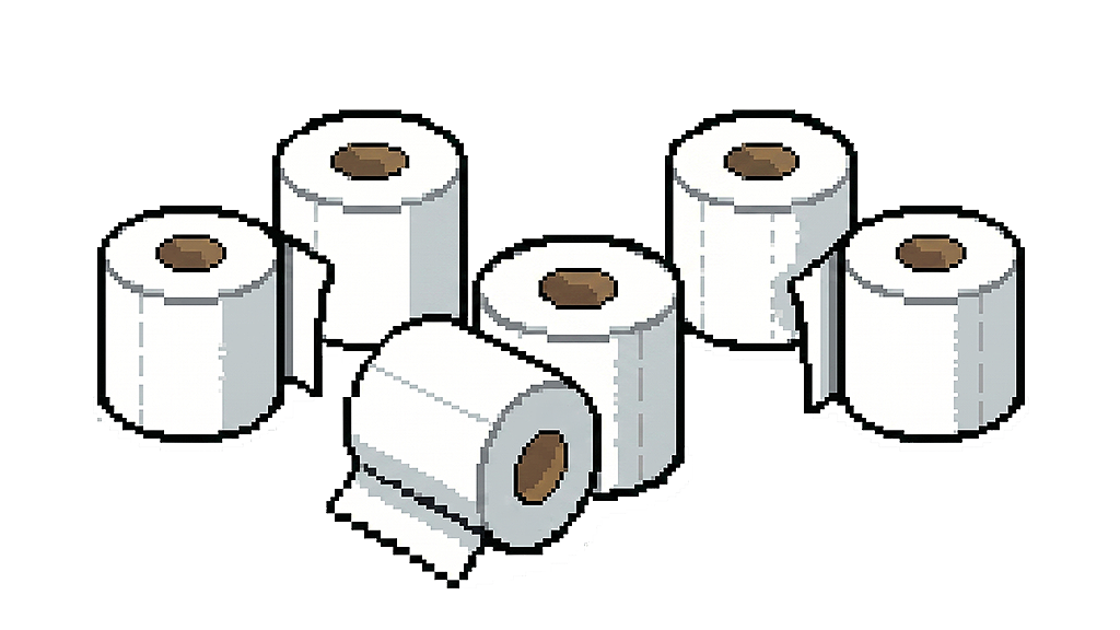 6 Toilet Paper Rolls